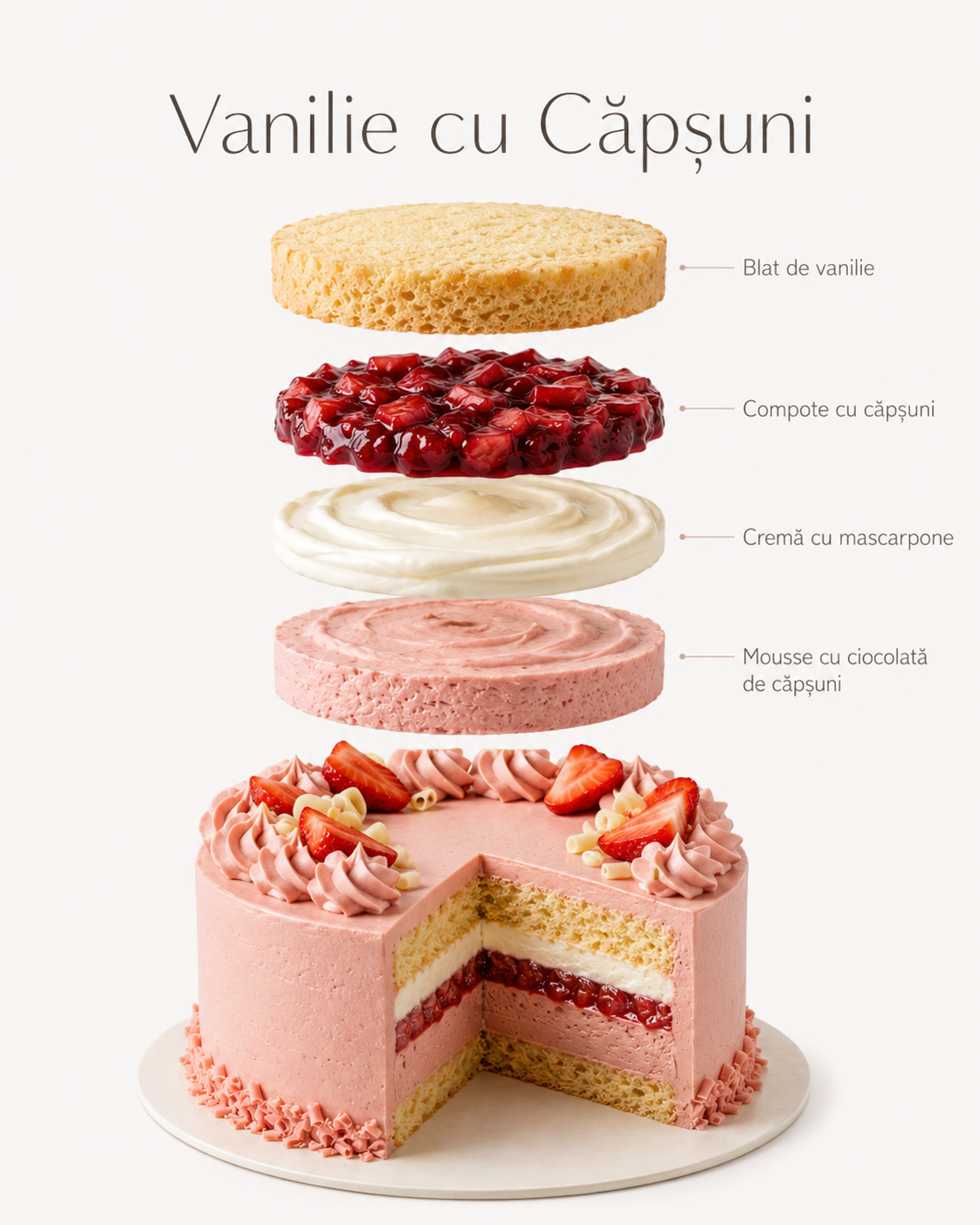 Vanilie cu Căpșuni